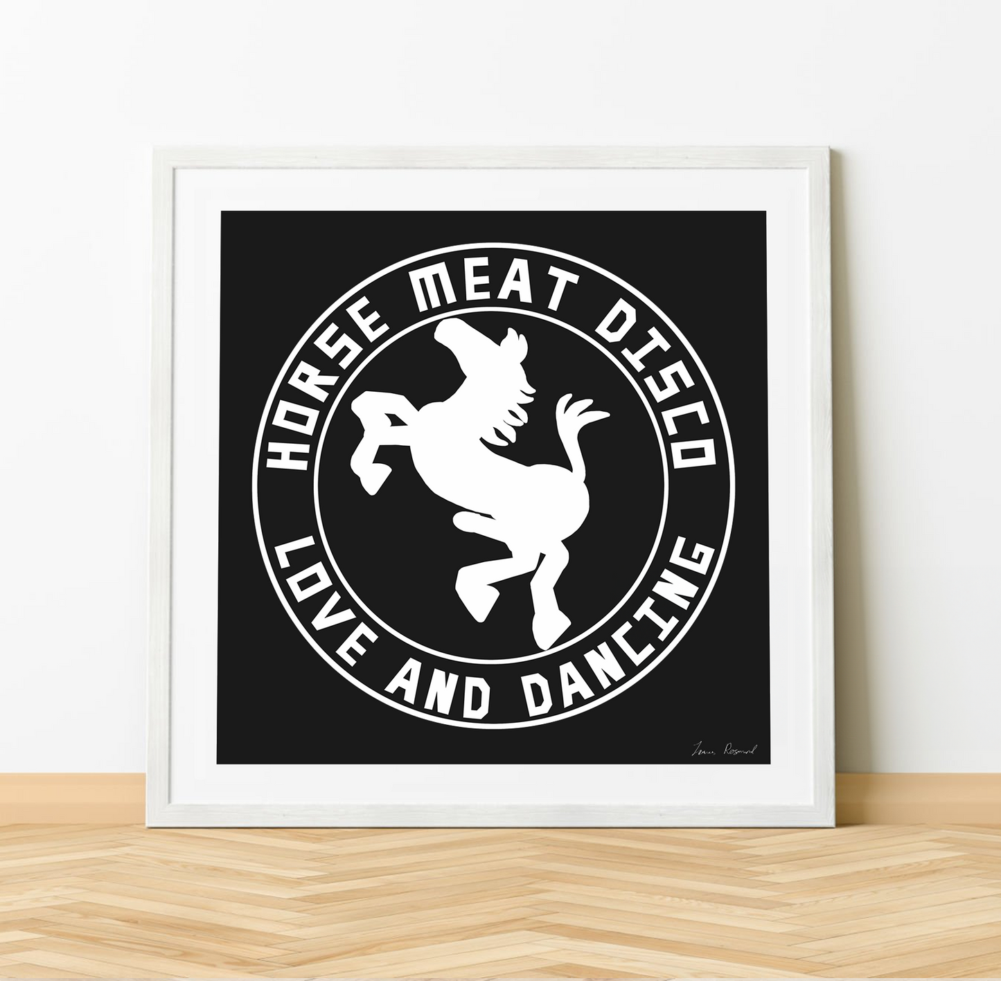 Horse Meat Disco screen print.